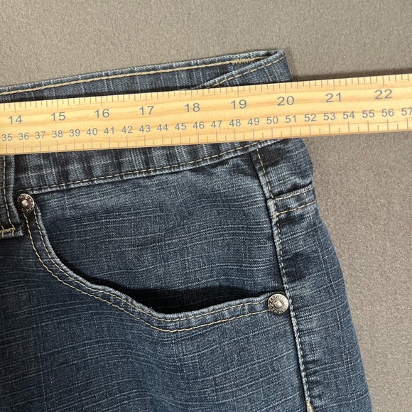 Krome Men Jeans 40x34 Dark Wash Straight Leg Denim Hip Hop Skater Y2K RN 137718 - Picture 8 of 13